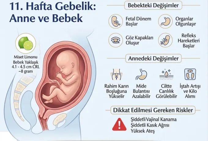 11 Hafta Gebelik Anne ve Bebekteki Değişimler