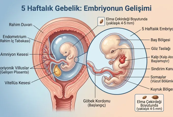 5 haftalık hamilelik