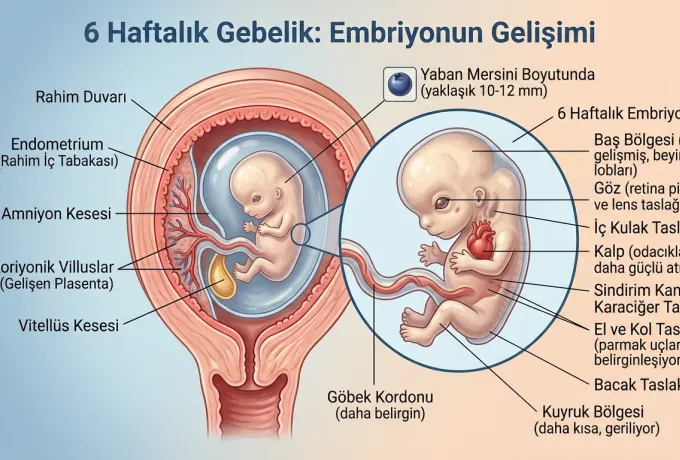 6 haftalık hamilelik