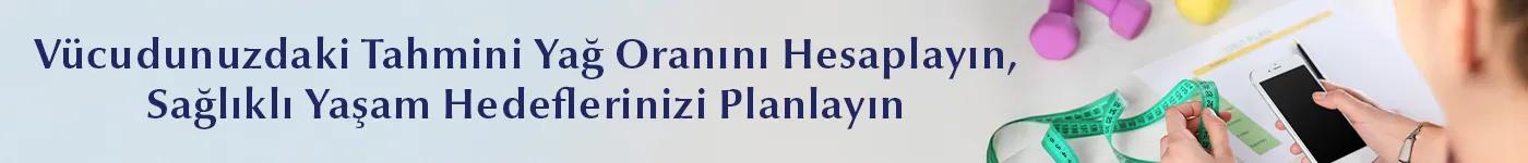vücut yağ oranı hesaplama