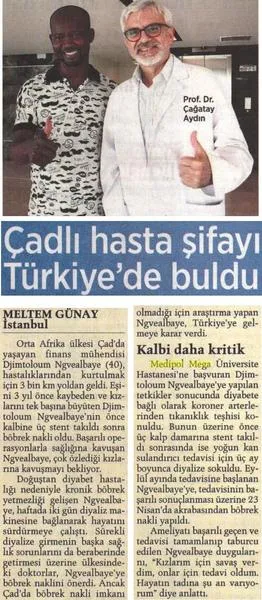 Çadlı hasta şifayı Türkiye’de buldu