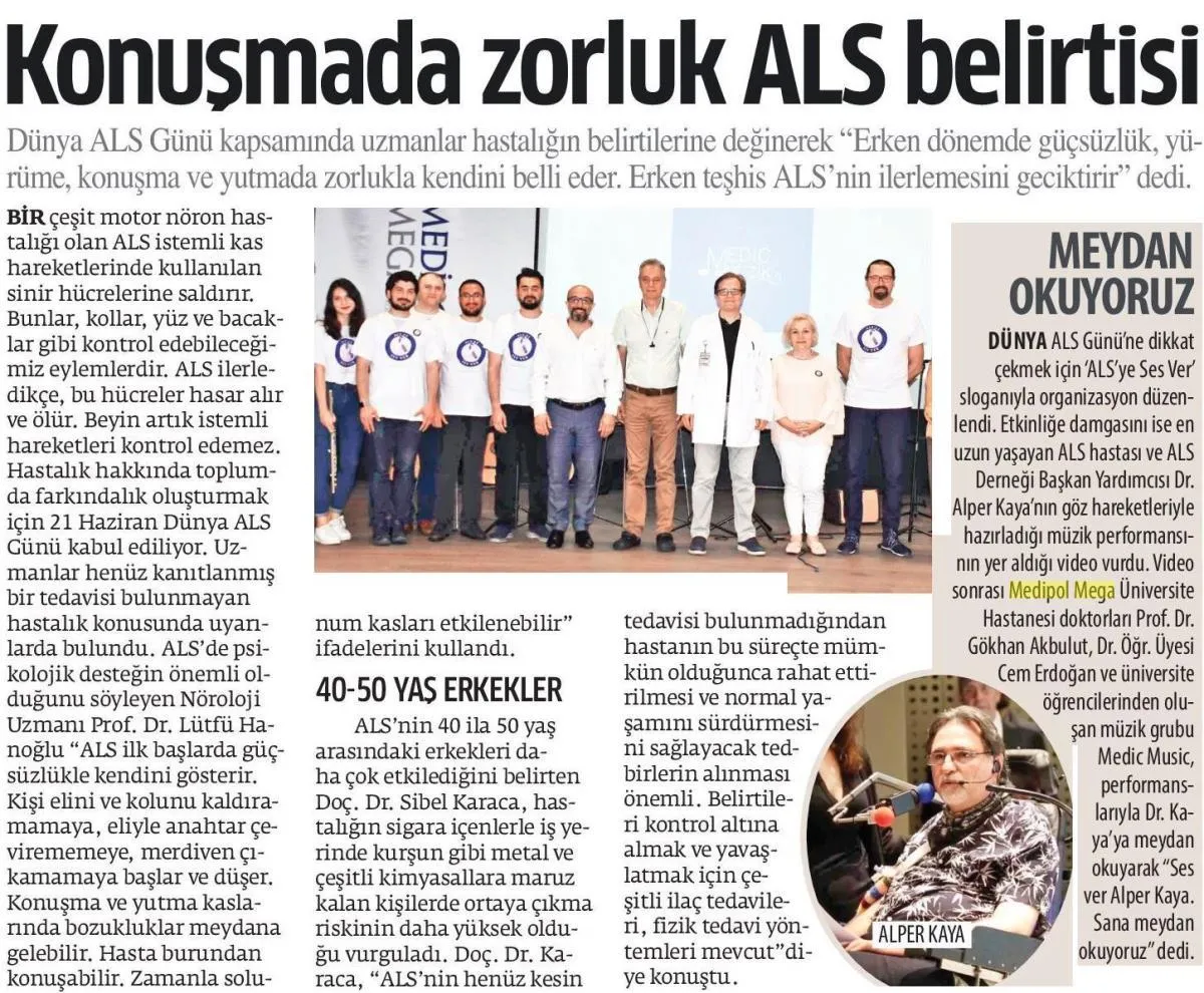 Konuşma ve yutmada zorluk ALS belirtisi