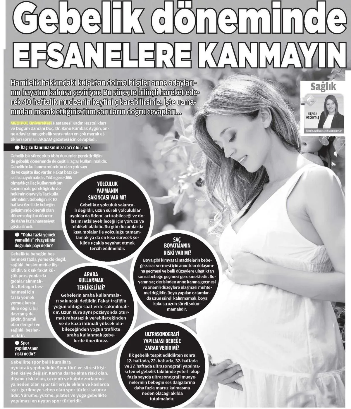 Gebelik döneminde efsanelere kanmayın