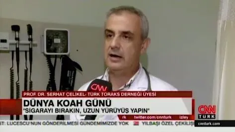15 Kasım Dünya Koah Günü "Sigaradan Uzak Durun"