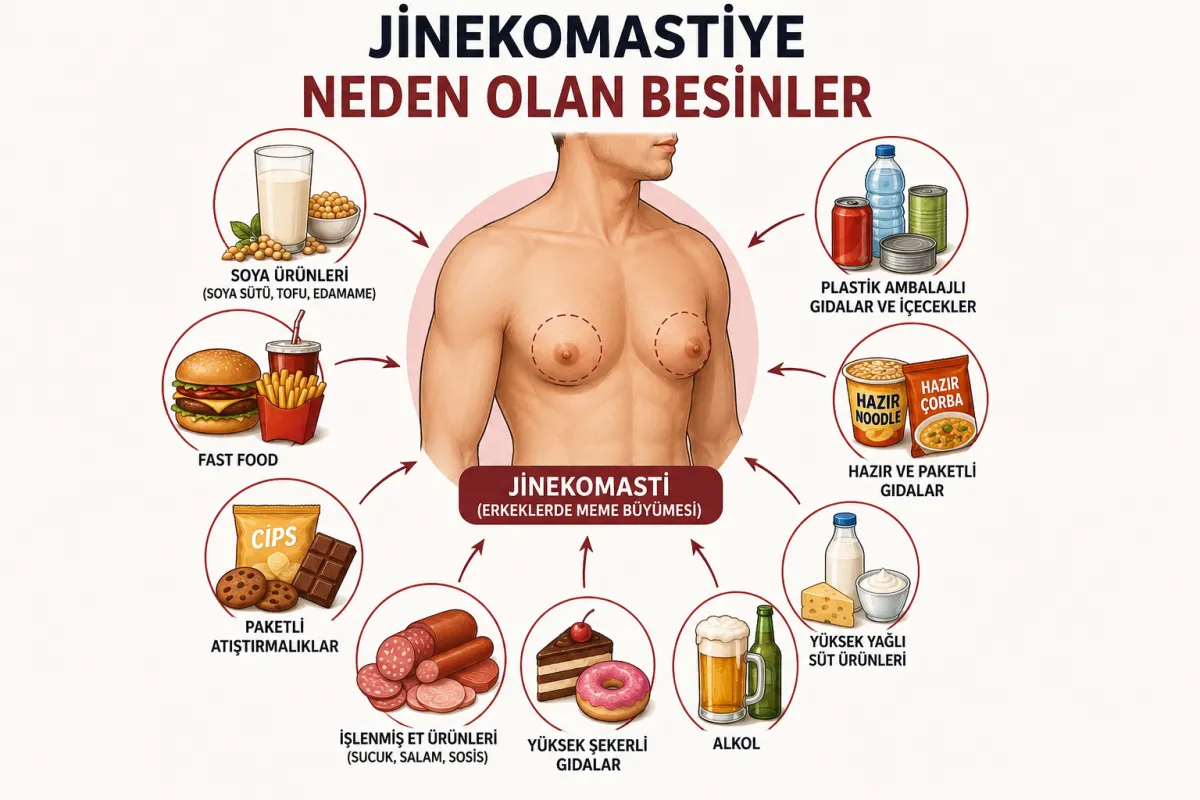 jinekomastiye neden olan besinler