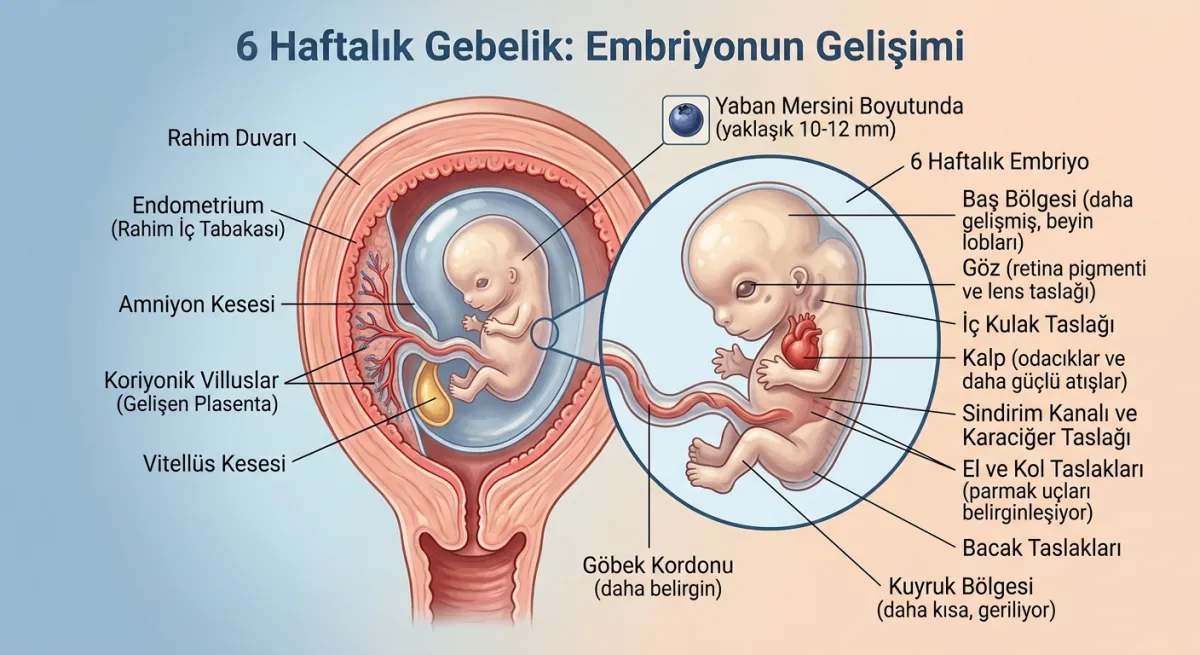 6 haftalık hamilelik