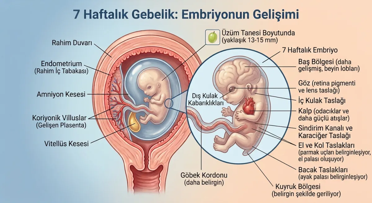 7 haftalık hamilelik