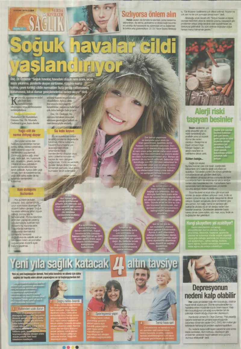 Soğuk havalar cildi yaşlandırıyor! Alınması Gereken 9 Önlem!