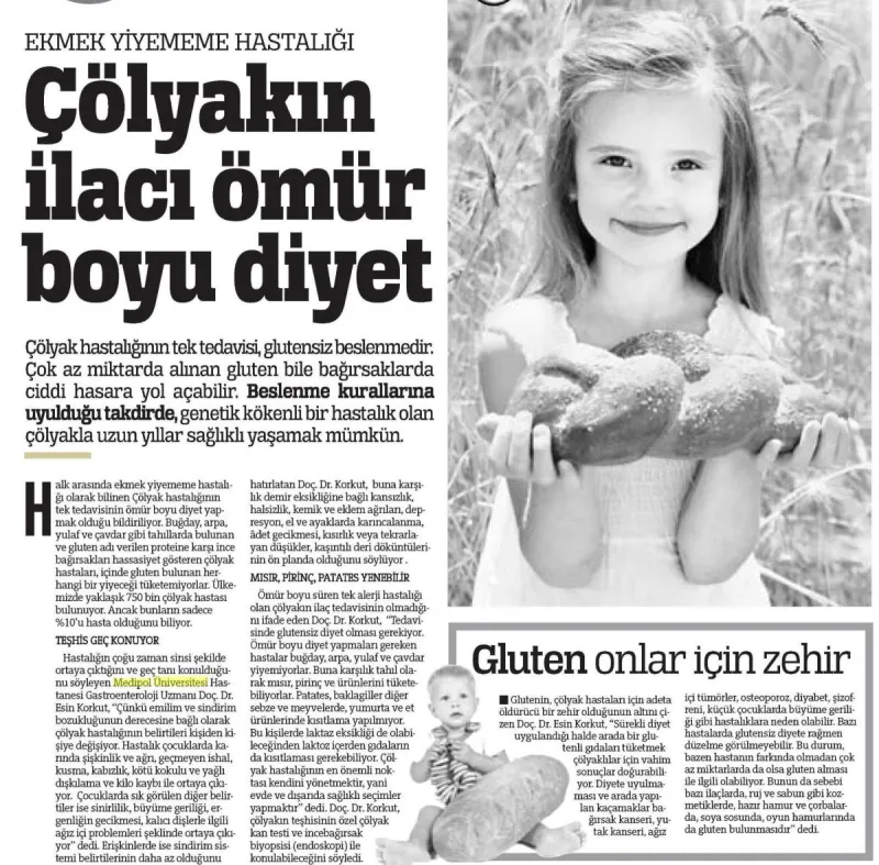 Ekmek Yiyememe Hastalığı: Çölyakın İlacı Ömür Boyu Diyet