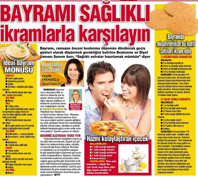 Bayramı sağlıklı ikramlarla karşılayın