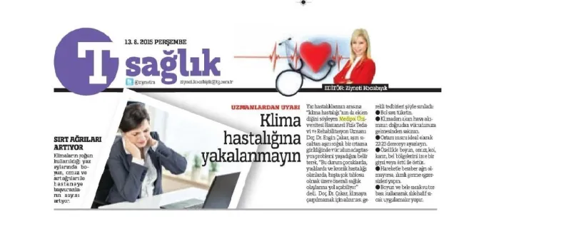 Klima hastalığına yakalanmayın