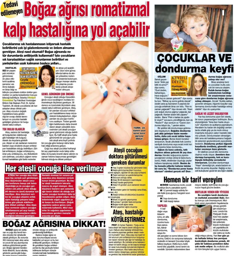 Boğaz ağrısı romatizmal kalp hastalığına yol açabilir