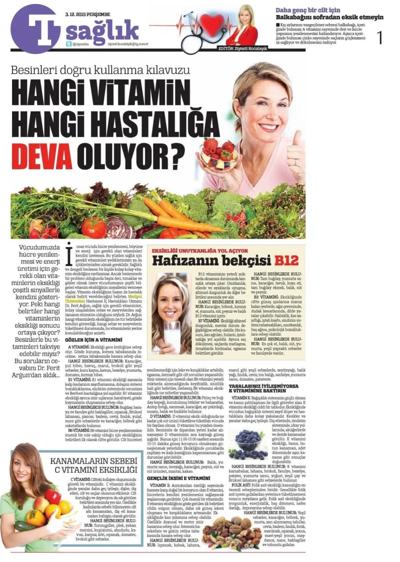 Hangi vitamin hangi hastalığa deva oluyor